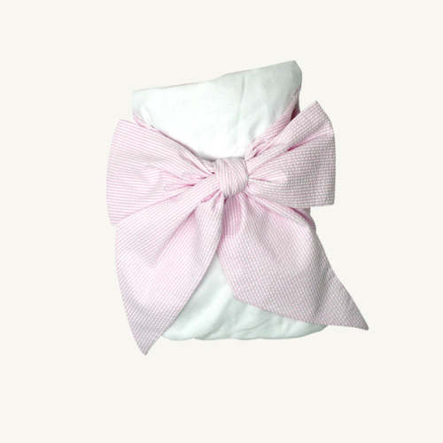 Bow Swaddle ® - Palm Beach Pink