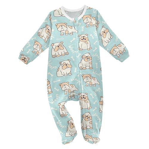 Nnamluu Baby One-Piece Rompers, Newborn To Infant Romper Footies, Corgi Different Poses