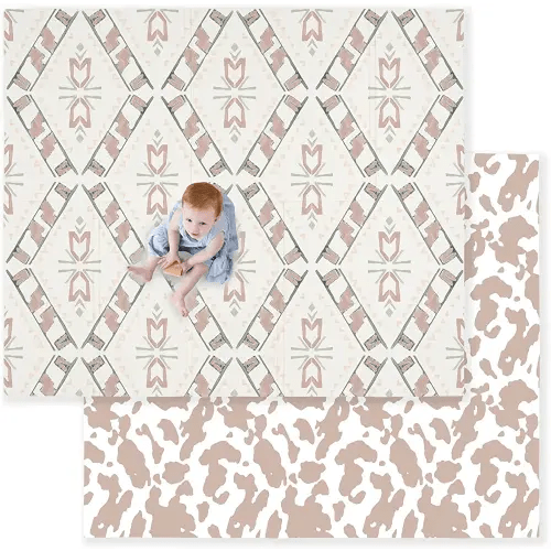 JumpOff Jo Baby Play Mat - Large Folding Foam Play Mat for Infants, Babies, Toddlers, Waterproof, Double-Sided (70" x 59") - Westbound
