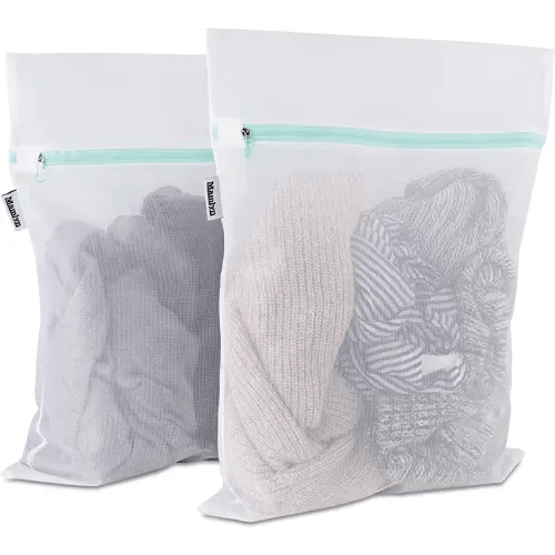 Mamlyn 2 Medium Mesh Laundry Bag for Delicates mesh Fabric with