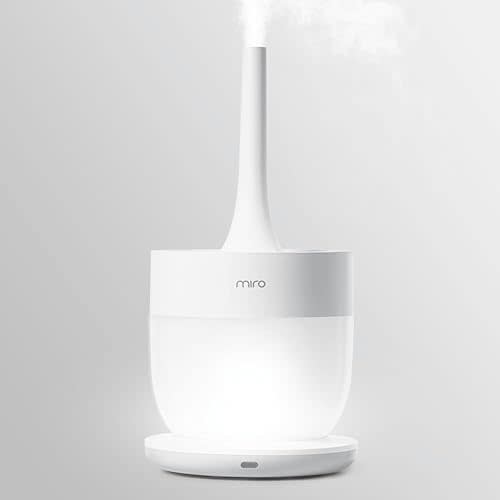 Miro NR MAX Ultrasonic Humidifier - Completely Washable Modular Humidifier, Easy to Clean and Use, Large Room - Premium Cool Mist, Touch Control Colorful LED, Powerful Humidification