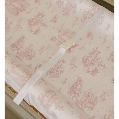 Spring Toile Pink Contour Change Pad | The Gilded Bird – The Gilded Bird US