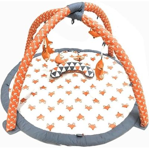Bacati - Baby Activity Gyms & Playmats (Playful Fox Orange/Grey)