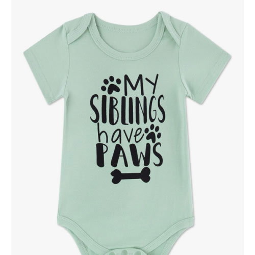 Funnycokid Baby Boys Girls Bodysuit Funny Newborn Romper Short Sleeve Infant Neutral Outfits Jumpsuit 0-12 Months