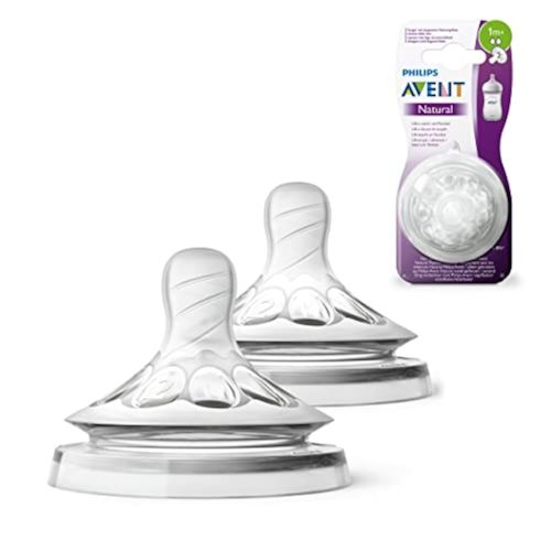 Philips Avent Natural Response Bottle Teat by Fratelli - 2 x Baby Bottle