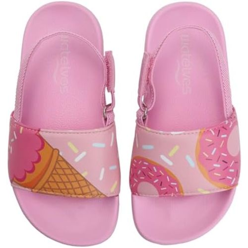 WateLves Toddler Boys Girls Slides Sandals for Swim Beach Kids Water Shoes Casual Slippers