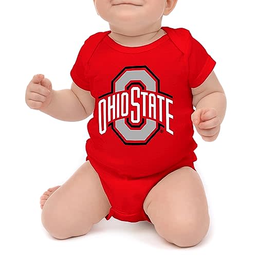 Little King NCAA Short Sleeve Romper-Big Logo 100% Cotton-Sizes 0-3M 6M 12M 18M