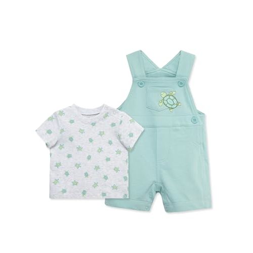 Little Me baby-boys 2-piece Tee Shirt and Shortall Set
