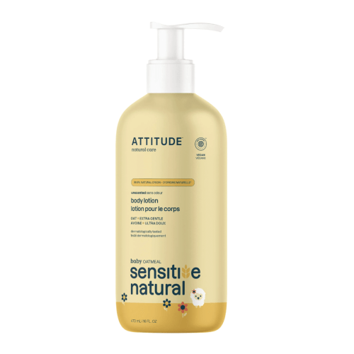 Attitude EWG Verified Baby Body Lotion - Sensitive Skin, Unscented