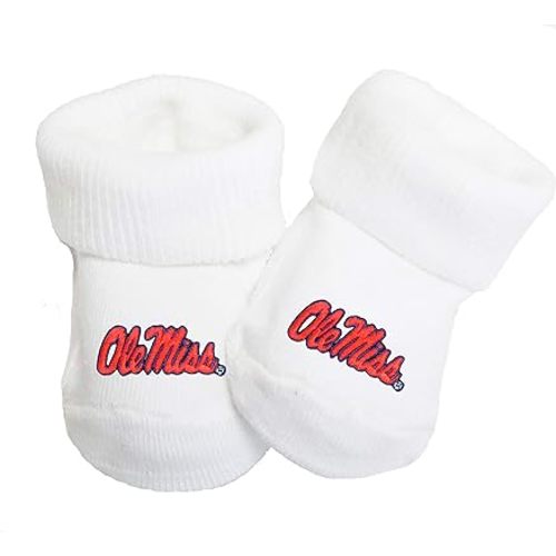 Mississippi Ole Miss Rebels Baby Toe Bootie Socks