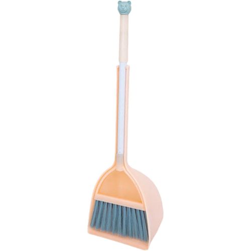 Mini Broom with Dustpan Toddlers Cleaning Toys Set Cleaning Toys Gift Birthday Gifts Cleaning Sweeping Play Set for Girls , Orange, 52cmx16cm