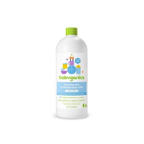 Babyganics Dish & Bottle Soap Refill Fragrance Free - 32 Fl Oz