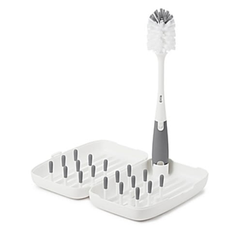 OXO Tot® On-The-Go 2-Piece Drying Rack and Bottle Brush Set in GreyOXO Tot® On-The-Go 2-Piece Drying Rack and Bottle Brush Set in Grey