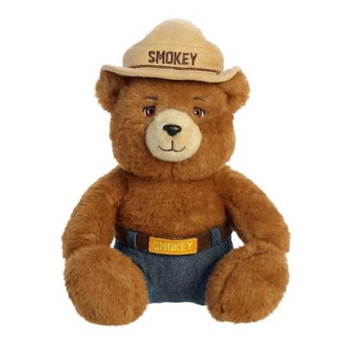 Aurora Medium Smokey Bear Smokey Bear Iconic Stuffed Animal Brown 10"