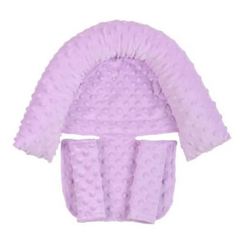 Baby Infant Head and Neck Support Pillow with Seat Belt for Car Seat -Extra Soft 3-in-1 Toddler Car Seat Insert Cushion Pad for Car Seats