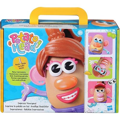 Potato Head Express Yourspud Playset with 1 Potato Body and 32 Accessories, Creative Toddler and Preschool Toys for Boys and Girls 2 Years and Up (Amazon Exclusive)