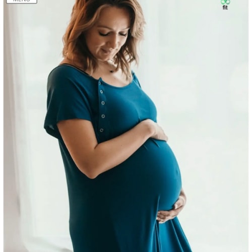 Labor & Delivery Nursing Gown in Blue