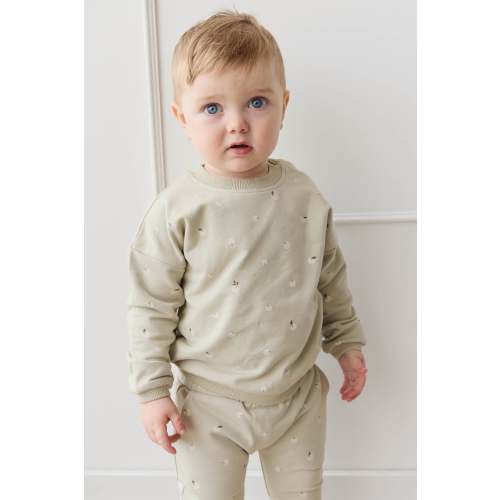 Organic Cotton Damien Sweatshirt - Fresh Apples Abbey Medium