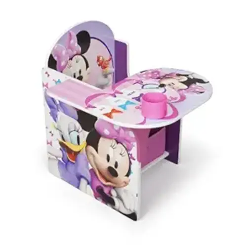 Delta Children Chair Desk With Storage Bin, Disney Minnie Mouse