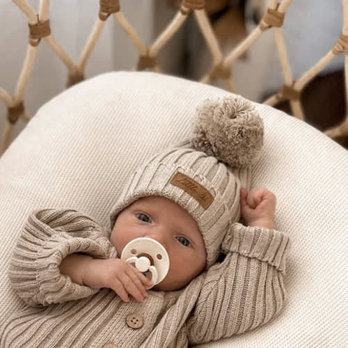 Little B's Ribbed Beanie - Oak