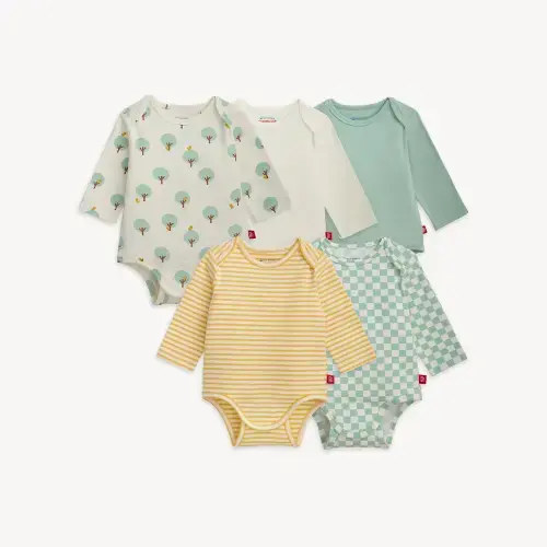 Magnetic 5-Pack Bodysuit | 3-6M