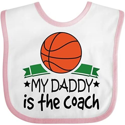 inktastic Basketball My Daddy Is the Coach Baby Bib