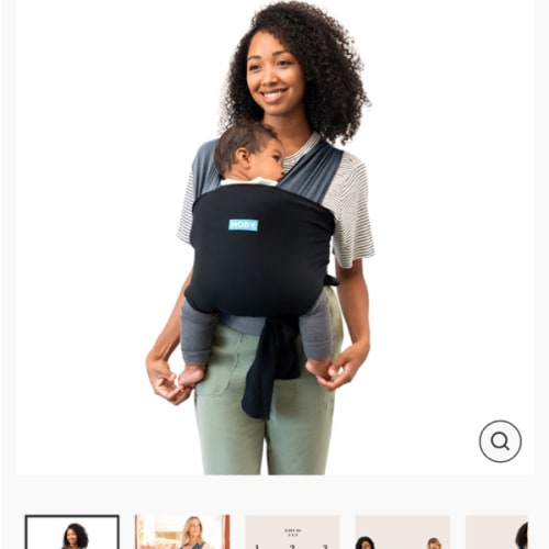 Easy-Wrap Carrier - Charcoal/Black