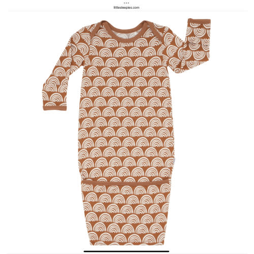 Rust Rainbows Infant Gown - Little Sleepies