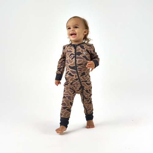 Gauge Camo Baby Zip Up | Outdoor Infant Gift | BURLEBO