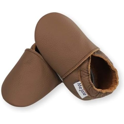 Mejale Baby Boy Girl Shoes Soft Soled Leather Moccasins Anti-Skid Infant Toddler Prewalker