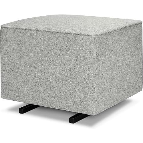 DaVinci Universal Gliding Ottoman in Frost Grey, GREENGUARD Gold & CertiPUR-US Certified