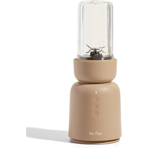 Our Place Splendor Blender - 1000W High-Power | Ultra-Sharp Blades | 2 Blending Modes | Includes 25 oz Personal Cup and Drinking Lid Set | Smoothies, Shakes & More | Steam
