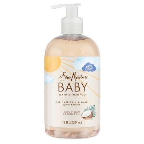 Sheamoisture Baby Wash & Shampoo 100% Virgin Coconut Oil Hydrate & Nourish For Delicate Skin - 13 Fl Oz