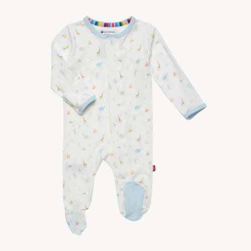 blue little bitty pretty one modal magnetic parent favorite footie – Magnetic Me