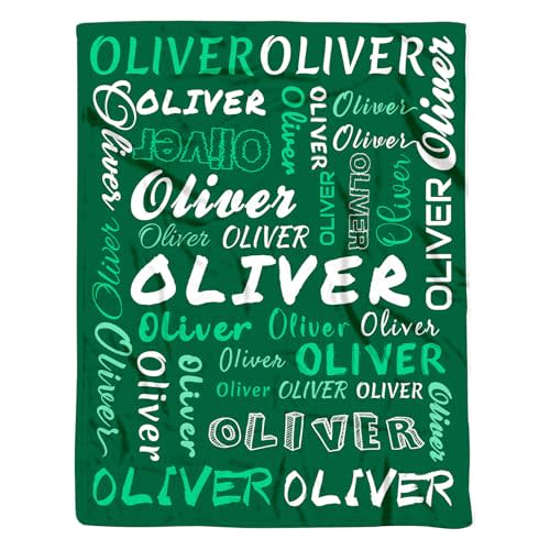 Diyrap Personalized Baby Blanket with Name - Custom Newborn Gift