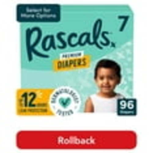 Rascals Premium Diapers CoComelon Edition, Size 7, 96 Count (Select for More Options)