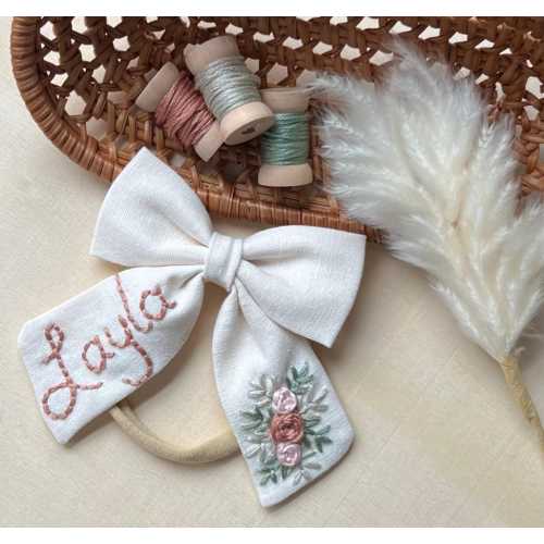 Rose Simple and Sweet Keepsake Bow