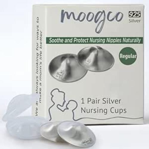 Silver Nursing Cups - 925k Nipple Cups, Regular