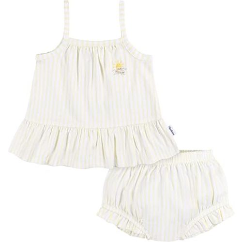 Gerber baby-girls Sleeveless Tunic Top and Diaper Cover Set