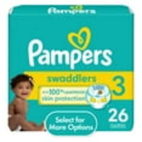 Pampers Swaddlers Baby Diapers Size 3, 26 Count (Select for More Options)