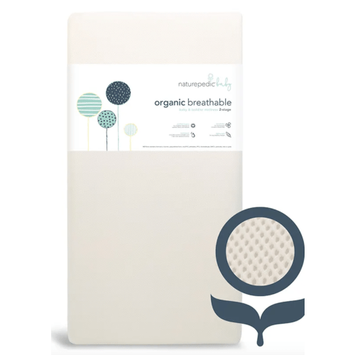 Breathable Organic 2-Stage Baby Crib Mattress | Lightweight