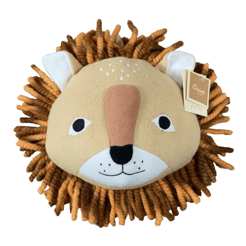 Crane Baby Plush Head Wall Decor, Lion