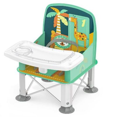 Babybond Baby Travel Booster Seat With Double Tray, Green