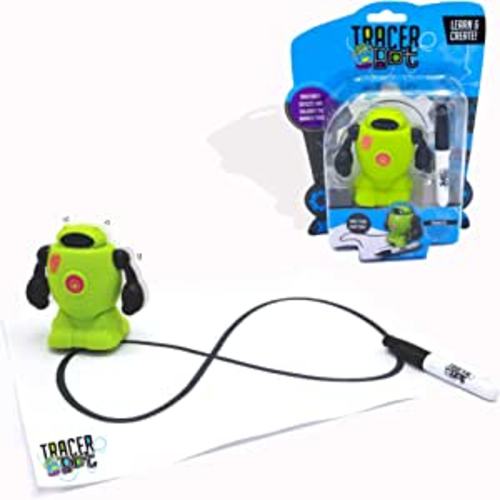 Amazon.com: MUKIKIM TracerBot - Green – Mini Inductive Robot That Follows The Black Line You Draw. Fun, Educational, and Interactive STEM Toy with Limitless Ways to Play! Promotes Logic and Creativity Training : Toys & Games