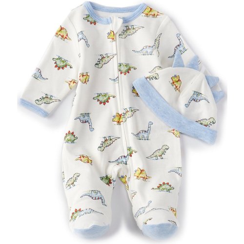 Little Me Baby Boys Long-Sleeve Dinomite Footie Coverall & Hat Set