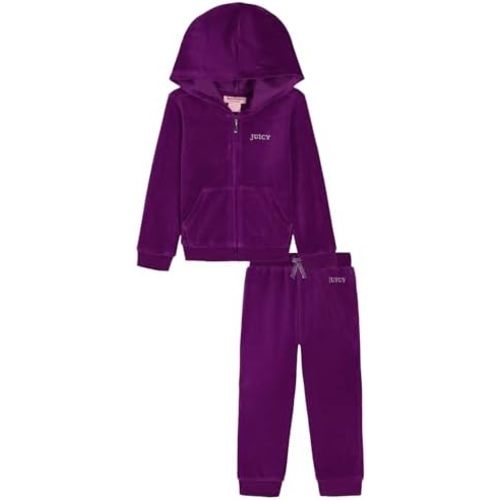 Juicy Couture baby-girls 2 Pc Velour Pant Set
