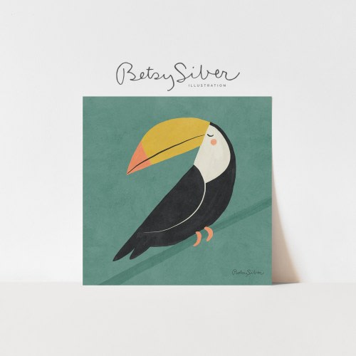 Tucan Art Print | Kid Room Decor | Nursery Wall Art | Tucan Wall Art | Tucan Poster | Tucan Art Print