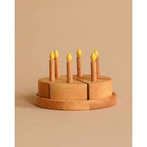 Handmade Wooden Birthday Cake