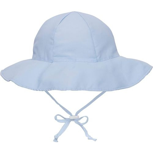 SimpliKids UPF 50+ UV Ray Sun Protection Wide Brim Baby Sun Hat - Light Blue #1 - 0-12 Months