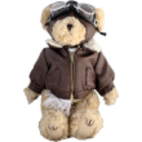 Stuffed Pilot Bear. 10" (Light Brown) - MyPilotStore.com